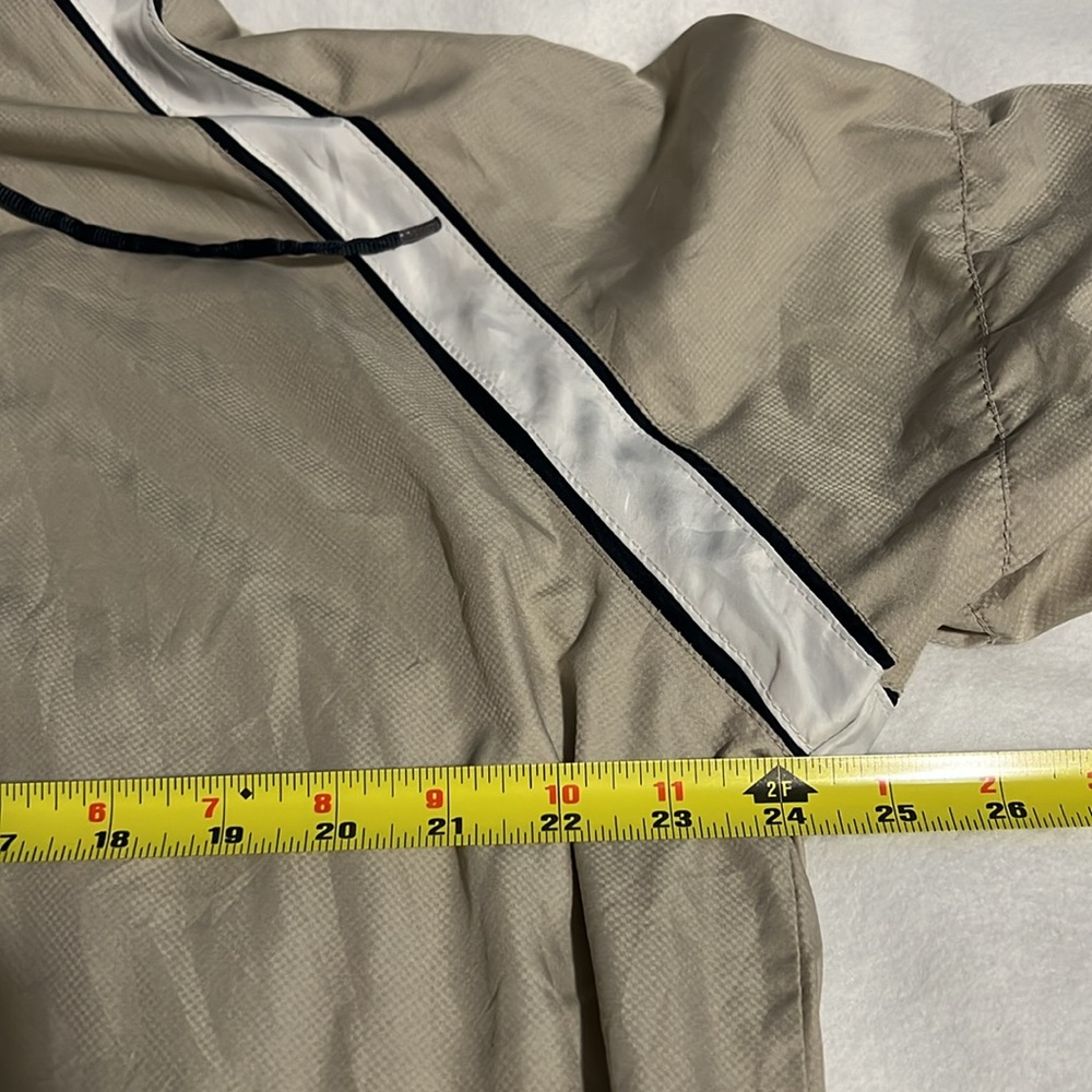 VINTAGE Court Casual Jacket Men’s Beige Large Track Zip Retro - Picture 4 of 7